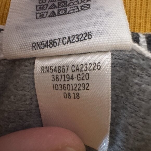 Victoria’s Secret Pink Campus Crew Golden Glow Sweater XS Glitter Gray Yellow - Picture 9 of 10